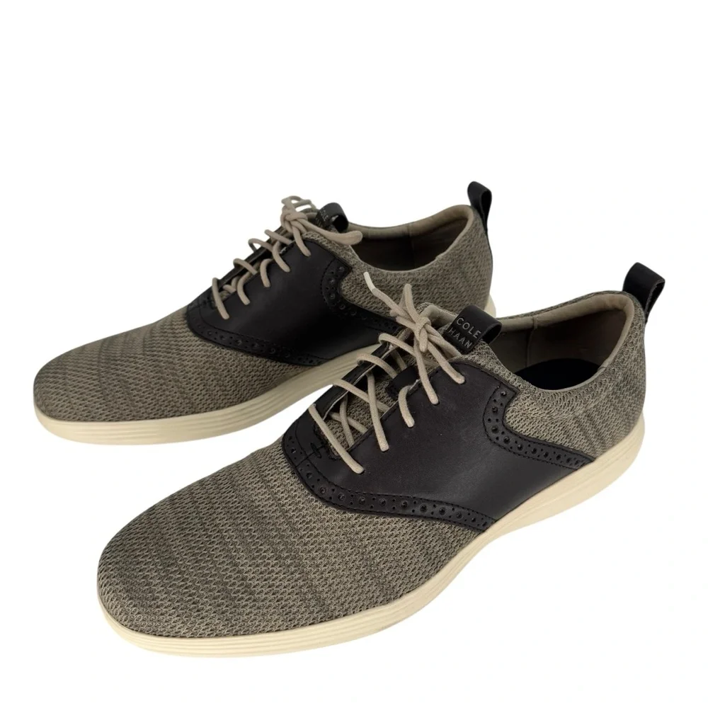 Cole Haan Grand Tour Knit Oxford Shoes Hawthorn Dark Roast‎ 10